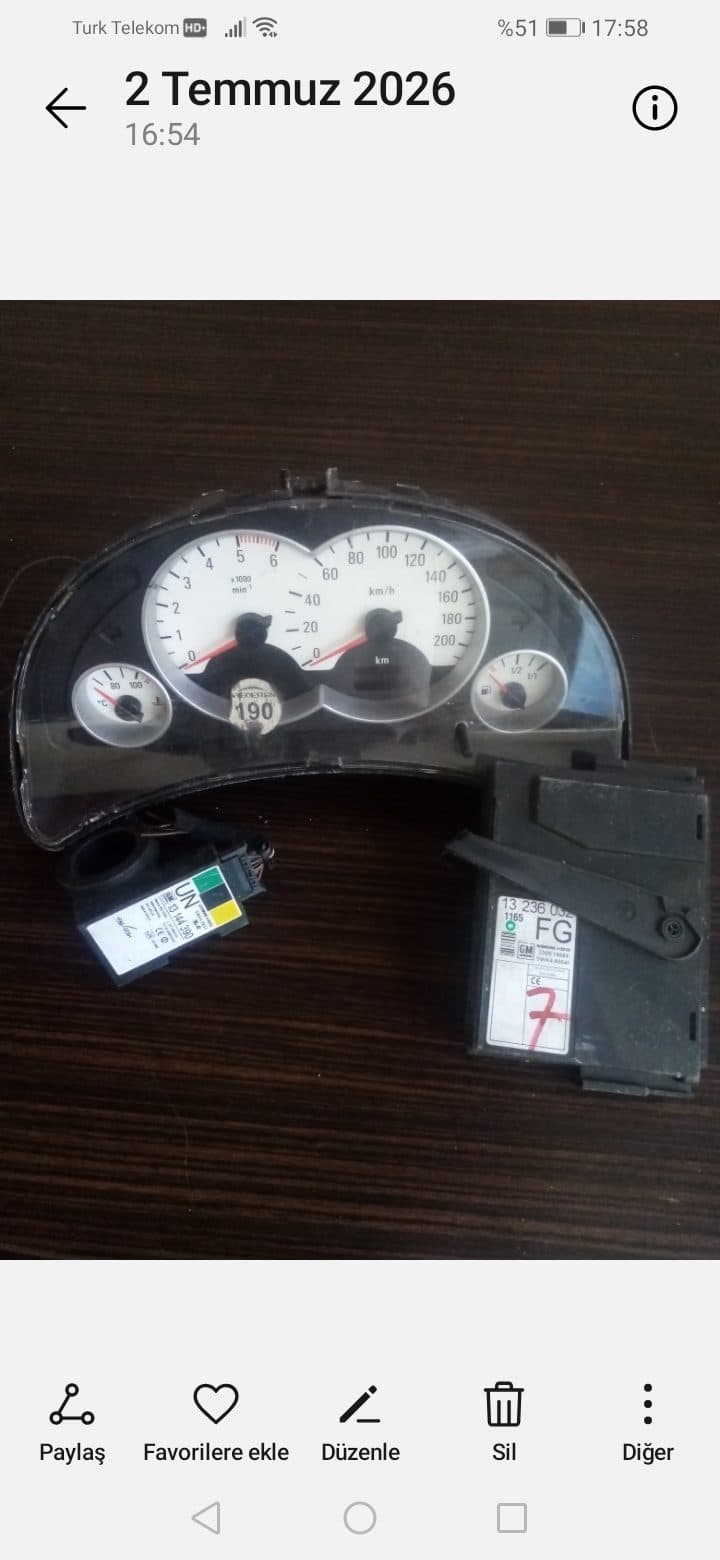Corsa gösterge ve set - Opel corsa set takim - Görsel 1